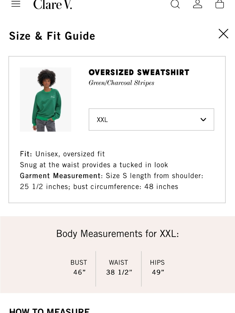 Clare V Oversized Sweatshirt - Picture 2 of 6
